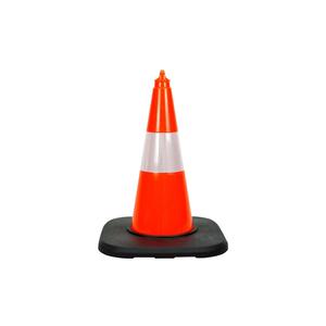 Cono DE TRÁFICO DE PVC 50 cm Pontón de tráfico ponderado reflectante - Product Image 2