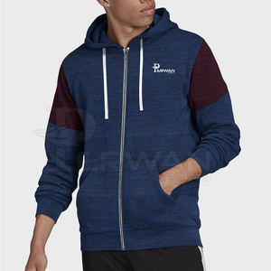 Sudadera con capucha y cremallera de algodón 100% para hombre, diseño personalizado, patrón sólido de alta calidad, peso ligero, temporada de invierno, técnica teñida lisa con capucha - Product Image 1