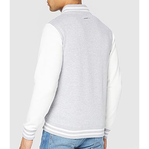 Logotipo personalizado 100% cuerpo de lana Letterman Varsity chaqueta para hombre al por mayor de calidad superior Unisex estilo universitario chaqueta de béisbol en blanco - Product Image 2