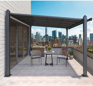 Pergola de jardin en alliage d'aluminium de qualité supérieure, style chinois moderne, pavillon extérieur de luxe pour villa, vente en gros - Product Image 1