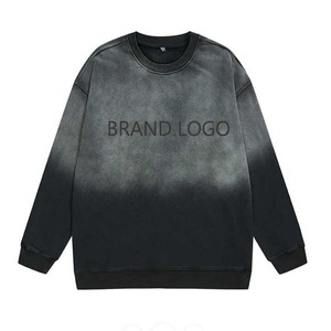 Meilleure qualité French Terry Ras Du Cou Imprimé Pull Brodé Lavé Confort Hoodies Sweatshirts - Product Image 3