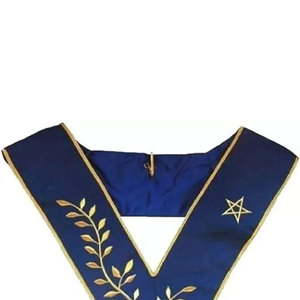 Masonic regalia CRAFT Master masons mm apron, Officer COLLAR #10ขายดีในงานปัก, Cross-stitching ronpex - Product Image 3