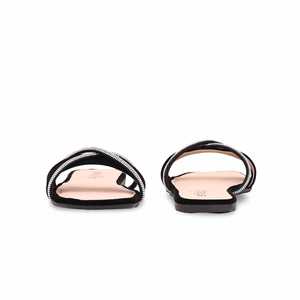 Women's Black Casual Fur <b>Slipper</b> CL1862 Fashion <b>Slip</b>-<b>Ons</b> - Product Image 2