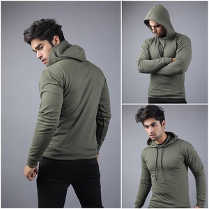 Wholesale High Quality 400 Gsm Cotton Fleece Fabric <b>Hoodie</b> Streetwear <b>Plain</b> Pullover Custom Blank <b>Hoodie</b> for <b>Men</b> - Product Image 3