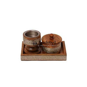 Quemador bakhoor de madera de estilo antiguo perfecto para la decoración del hogar de Oriente Medio tradebyd - Product Image 3