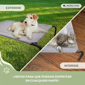 Cleo mobiclinic เตียงสัตว์เลี้ยงที่มีฉนวนสูงน้ำหนักเบาทนทานสีเทาทึบ XL (122x71x21ซม.) สำหรับสุนัขแมวน้ำหนักสูงสุด60กก. - Product Image 6