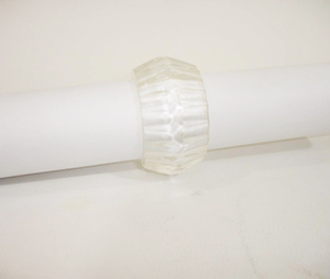 Transparent bonne qualité acrylique rond de serviette concepteur créatif à la main rond de serviette classique décoratif fantaisie métal rond de serviette - Product Image 4