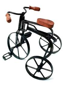 Venta al por mayor artesanías de hierro decoración del hogar rickshaw con color negro Hogar y jardín decoración bicicleta para venta al por mayor - Product Image 2