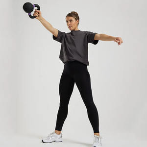 Camiseta de talla grande de grafito cómoda de manga corta de gran tamaño para mujer, transpirable, ligera, 100% algodón, ajuste relajado, camiseta de entrenamiento de gimnasio - Product Image 5