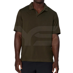 Grande taille respirant décontracté pour polo Jersey solide brodé avec des techniques d'impression bouffante - Product Image 1
