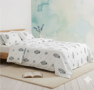 Sábana Premium King Size 100% Algodón a Rayas Multicolor 93x108 Tela No Tejida Absorbente de Humedad 130GSM Resistente a las Arrugas - Product Image 2