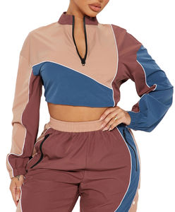 Conjunto de chándal cortavientos ligero a prueba de viento de 2 piezas para mujer de Material personalizado de fábrica 2026 - Product Image 5