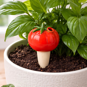Púas de Cerámica en Forma de Tomate para Riego de Plantas - Herramienta de Riego Automático para Jardín, para Plantas en Maceta de Interior y Exterior - Product Image 3