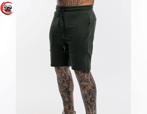 Personnalisé hommes de haute qualité 100% coton Gym Shorts couleur unie Fitness Sports course Gym Wear Vintage élastique Anti-rides - Product Image 6