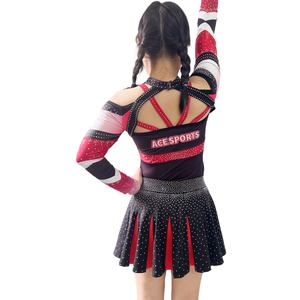 Traje de porristas para niñas, uniforme de equipo juvenil, vestido personalizado sin mangas para practicar eventos deportivos escolares - Product Image 3