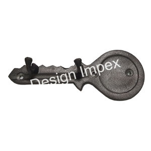 Crochet à clé décoratif Chiffons Porte-serviettes Crochets muraux anciens Porte montée en métal Style rétro Crochets de porte Rail Prix de gros - Product Image 4