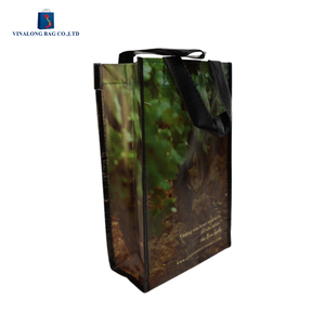 Custom Plastic Wine Packaging Bag with Shoulder Handle and Zipper OEM ODM Export Supply - Product Image 5