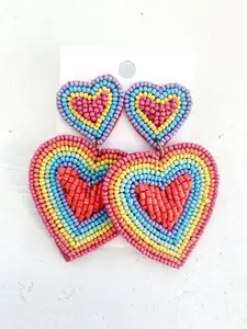 Pendientes de Diseño con Cierre para Mujer, de Primera Calidad, Más Vendidos, Elegantes, con Cuentas Bordadas a Mano, Accesorio de Moda Especial - Product Image 3