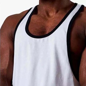 Cotton Polyester Tank <b>Tops</b> Wholesale Price Quick Dry Breathable Gym Fitness Tank <b>Tops</b> High Street Casual Blank Solid Color - Product Image 4