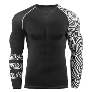 Sun Protection Comfortable Breathable Super Stretch <b>MMA</b> <b>Rash</b> <b>Guard</b> Custom Logo Adults Fitness Wear <b>Rash</b> <b>Guard</b> - Product Image 1