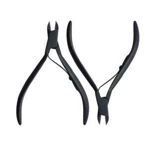 Black Professional Stainless Steel <b>Cutter</b> for Toe Finger Nail Nipper Wide Jaw Opening Customized Color Straight Blade Baby Care - Product Image 4