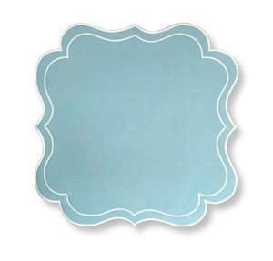 Elegant linen <b>table</b> <b>placemats</b> with subtle embroidery work <b>for</b> minimalist dining <b>table</b> themes - Product Image 6