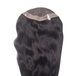 Toupet de cheveux mono pour femmes avec cheveux humains indiens, styles multiples (vague d'eau, vague naturelle, etc.) Léger 100-150g - Product Image 2