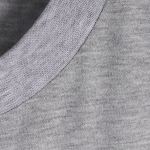เสื้อยืดลำลองสีเทาสำหรับผู้ชายขายส่ง 180 GSM ผ้าฝ้ายผสมวิสโคส รับผลิตแบบ OEM ODM โรงงานผลิตเสื้อผ้าตามสั่ง - Product Image 5