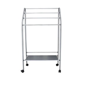Soporte de toallas de metal de calidad garantizada que mejora la higiene al mantener las toallas organizadas y alejadas de superficies húmedas. - Product Image 6