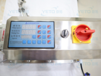 Machine de remplissage semi-automatique à pompe rotative à lobes pour liquides très visqueux (mayonnaise, ketchup, sauces, confitures, cosmétiques, boissons et huiles)