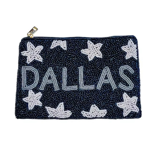 Custom Embroidered Christmas Coin <b>Purse</b> with Zipper Closure Personalized Red <b>Green</b> Seed Beads Cosmetic Bags & Cases - Product Image 1