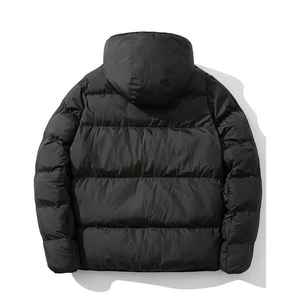 High Quality Waterproof Windproof Eco-Friendly Breathable Canvas Custom <b>Hoodie</b> Padded Jacket Winter <b>Quilted</b> Puffy Jacket Fashion - Product Image 6