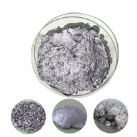 Pâte d'aluminium métallique argentée à base d'eau, pigment inorganique pour revêtements et applications sur cuir