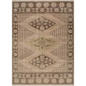Tapis en laine noué à la main Erbe Green, motif géométrique, tapis de salon, tapis rectangulaire pour couloir, décoration, taille 9x12 - RGS-1501 - Product Image 1