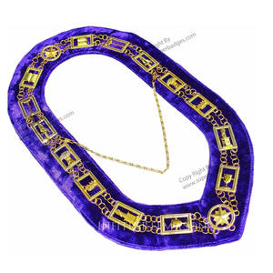 Masonic Regalia Collar de Cadena Freemason Regalia Collar con Cadena y Joyas - Product Image 2