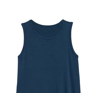 <b>Ladies</b> Plain Casual Tank Top Round Neck <b>Sleeveless</b> Summer <b>Shirt</b> Custom Logo Breathable Loose Fit Soft Modal Cotton for Daily Use - Product Image 3