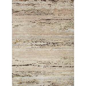 พรมขนสัตว์ถักมือสีเบจน้ำตาล Entropy รุ่น Enm-8028 ลายแบบอัฟกัน สำหรับห้องนั่งเล่น พรมปูพื้นบ้าน ทางเดิน รูปทรงสี่เหลี่ยมผืนผ้า ลายบ้านแบบจิ๊กซอว์ - Product Image 1