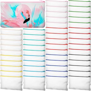 Wholesale Eco-Friendly <b>Large</b> Capacity Cotton <b>Canvas</b> Zipper Pouches Custom Logo Printing Reusable Makeup Cosmetic Bags Handle - Product Image 4