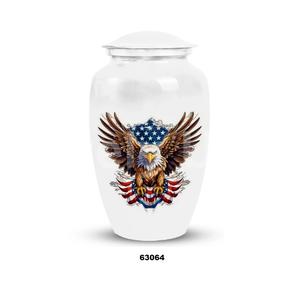 Urna Funeraria Decorativa Grande para Cenizas Humanas, con Diseño de Águila en Vuelo, para Hombre y Mujer, con Bolsa de Terciopelo Gratis - Product Image 2