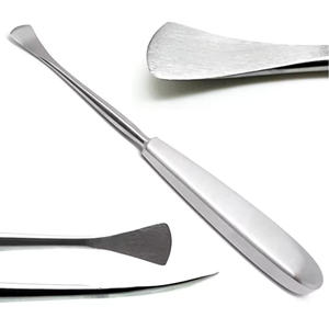 Langenbeck Manual de acero inoxidable elevador ortopédico ligeramente curvado 195mm 7,34 \ "ancho Romo no estéril reutilizable 10mm - Product Image 2