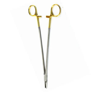 Portaagujas de acero inoxidable de alta calidad, buena base de venta de instrumentos quirúrgicos con fuente de alimentación Manual de etiqueta personalizada - Product Image 6