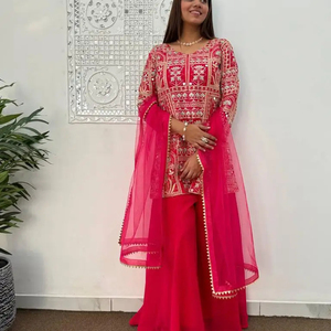 Womens Dresses Rayon and Cotton Straight Suit with Dupatta for Festive Wear From Indian Exporter and Manufacturer - Product Image 1