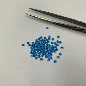 Listo para enviar 1,5mm Natural neón apatita facetada redonda brillante corte suelto pulido piedras preciosas joyería a granel al por mayor de Verifie - Product Image 3