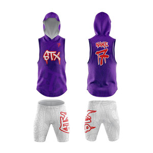 Camisetas de uniformes de fútbol 7v7 sin mangas para hombre bordadas por sublimación de poliéster 100% vintage con logotipo de equipo personalizado - Product Image 5