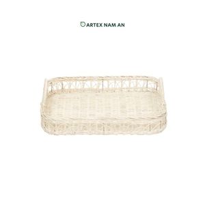 Bandejas de Almacenamiento y Servicio de Ratán con Asas para la Organización del Hogar - Product Image 4