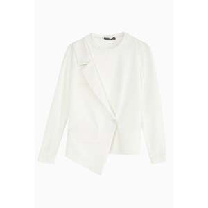 Sudadera de punto para mujer con detalle de chaqueta 31441SWT - Product Image 2