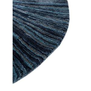 Alfombra Rectangular Clásica de Lana y Viscosa con Rayas Azules, Diseño de Diamantes, Hecha a Mano, para Sala de Estar, Pasillo, para Adolescentes - TNQ-1384 - Product Image 4