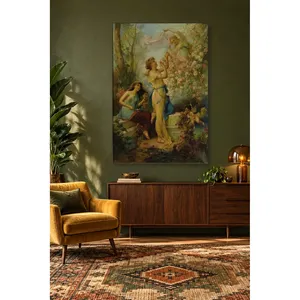 Fida Hans Zatzka Fairies Gathering Roses Impression sur toile - Product Image 2