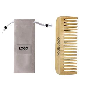 Peine de Madera Pulida para el Cuidado del Cabello Natural, Hecho a Mano por Proveedor Indio - Product Image 1