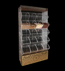 Combo Set Stand With Drawer - Bulk Food Display Stand Transparent Acrylic And Display Box